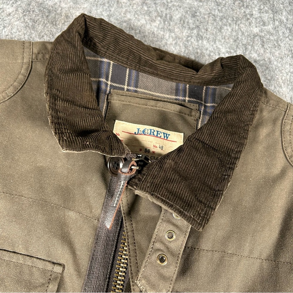 J. Crew Olive Green Waxed Jacket - Picture 4 of 13